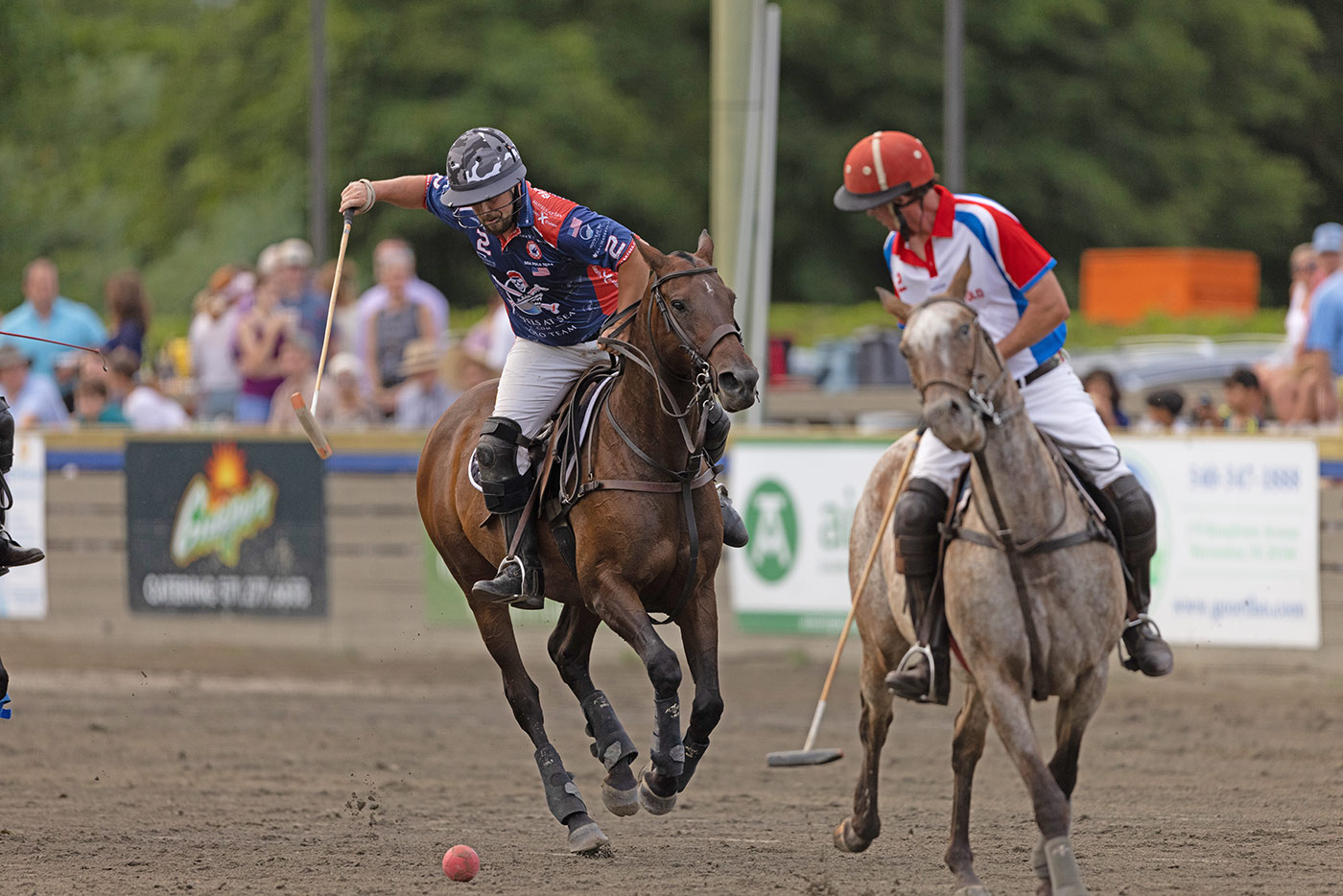Blue Ridge Twilight Polo action shot 2 Old town crier